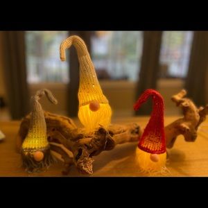 BOGO free! Set of 3 light up gnome Christmas ornaments